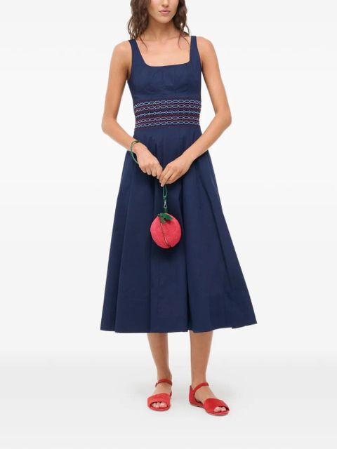 STAUD Rig midi dress - Blue - zdjęcie produktu nr 1