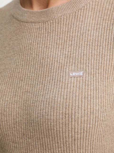 Levi's sweter damski kolor brązowy A0719