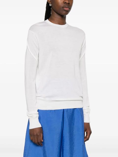 TOTEME crew-neck top - White - zdjęcie produktu nr 2