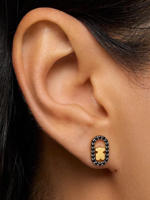 Tous kolczyki srebrne pozłacane