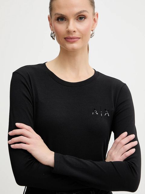 Armani Exchange longsleeve kolor czarny XW001353 AF17173