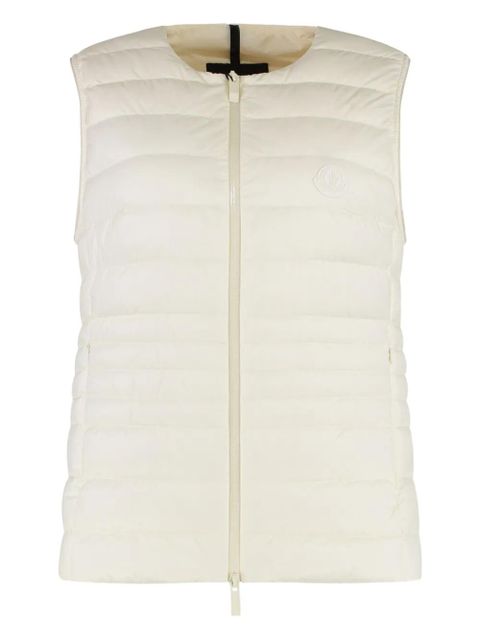 Moncler logo-patch padded gilet - White - zdjęcie produktu nr 1