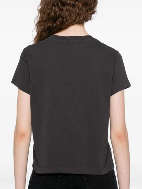 Alexander Wang logo-embroidered cropped T-shirt - Grey - zdjęcie produktu nr 2