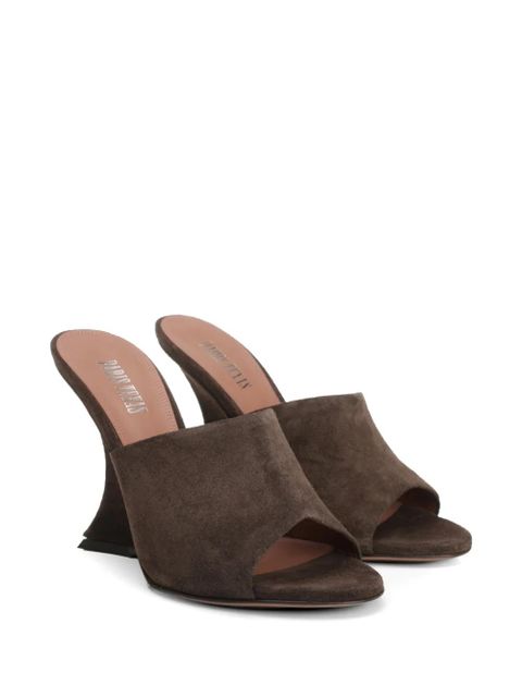 Paris Texas Nina sculpted-heel suede sandals - Brown - zdjęcie produktu nr 2