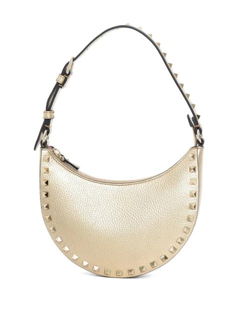 Valentino Garavani Rockstud leather shoulder bag - Gold
