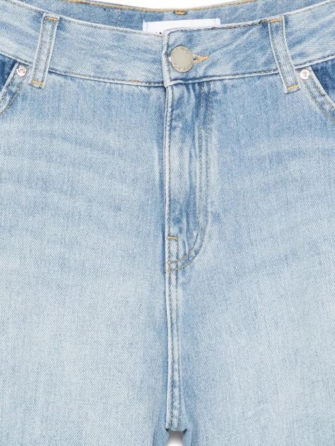 PINKO raw-cut denim shorts - Blue