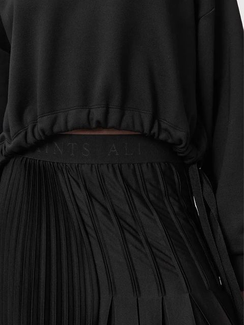 AllSaints bluza damska kolor czarny gładka W093JD