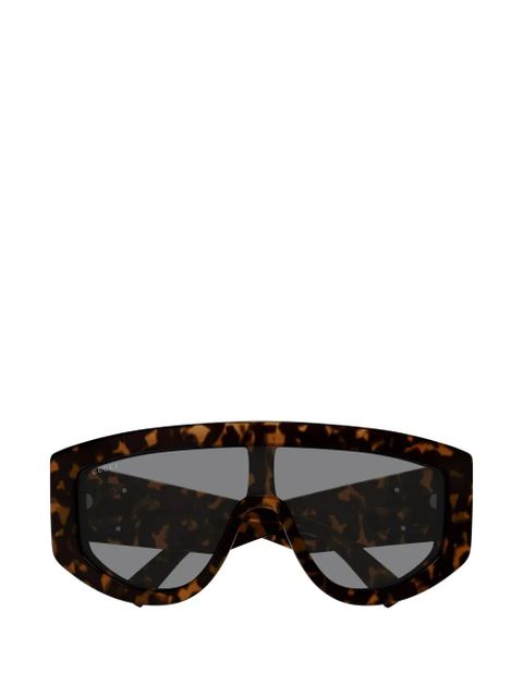 Gucci Eyewear geometric-frame sunglasses - Brown - zdjęcie produktu nr 1