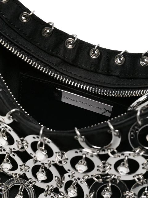 Rabanne Sphere chainmail-embellished shoulder bag - Black