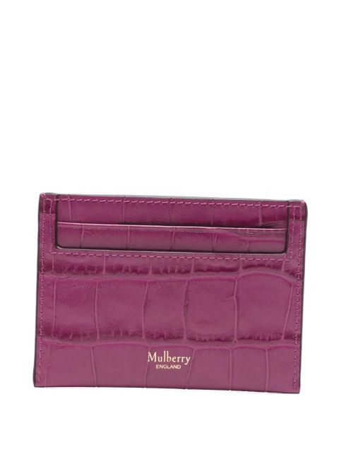 Mulberry crocodile-embossed leather purse - Purple - zdjęcie produktu nr 2