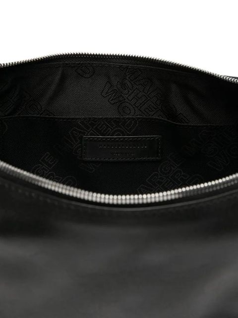 Marge Sherwood medium debossed-logo shoulder bag - Black