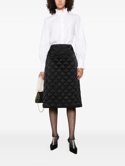 Valentino Garavani ruffled high-neck shirt - White