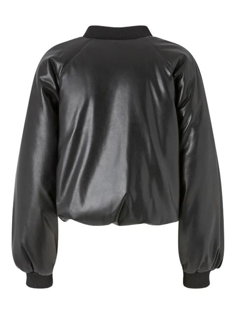 PINKO faux-leather bomber jacket - Black - zdjęcie produktu nr 2