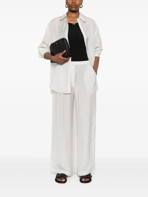 The Frankie Shop Brenna Double Stripe trousers - White