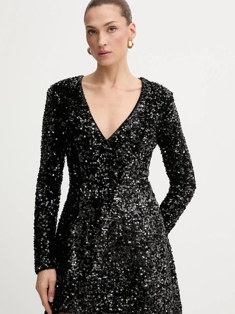 Bardot sukienka kolor czarny mini rozkloszowana 60054DB - zdjęcie produktu nr 1