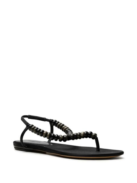 Le Monde Beryl beaded thong sandals - Black - zdjęcie produktu nr 2