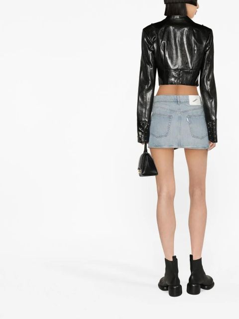 Coperni denim wrap skirt - Blue