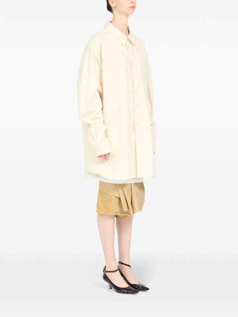 Maison Margiela oversized cotton shirt - Neutrals - zdjęcie produktu nr 2