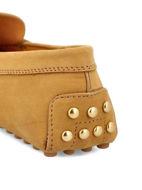 Tod's topstitching calfskin shoes - Brown