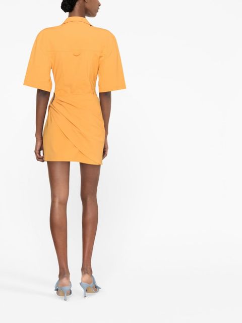Jacquemus La robe Camisa shirt dress - Orange