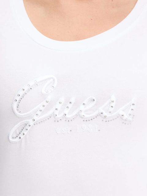 Guess longsleeve kolor biały W5YI26 J1314