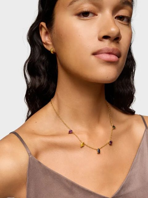 Tous naszyjnik ze srebra pokrytego złotem Color Lab 1004249200