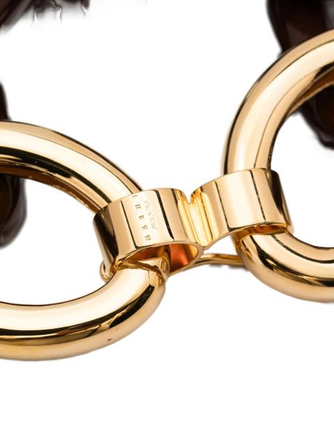 Marni chain-link bracelet - Brown