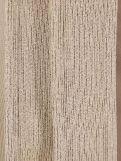 LEMAIRE ribbed scarf top - Neutrals
