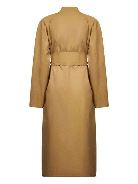 KHAITE belted raglan-sleeve coat - Brown - zdjęcie produktu nr 2