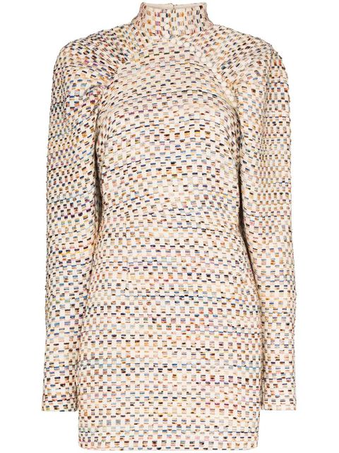 ROTATE BIRGER CHRISTENSEN Kim pouf-sleeve mini dress - White - zdjęcie produktu nr 1