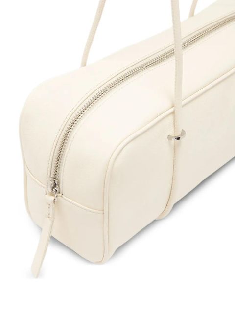 BY FAR Kimberly leather shoulder bag - Neutrals