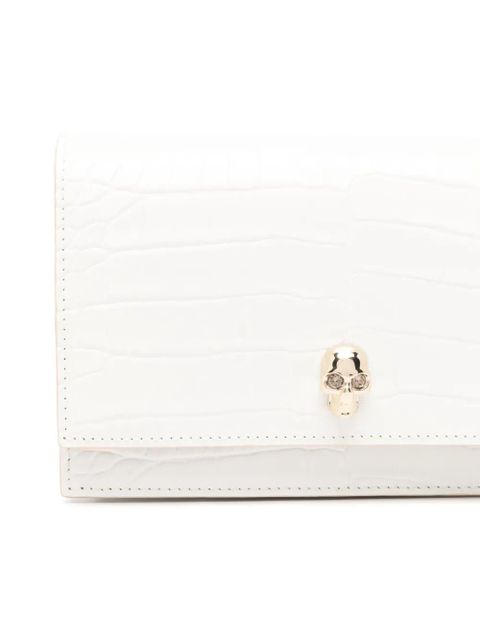 Alexander McQueen small Skull cross body bag - White
