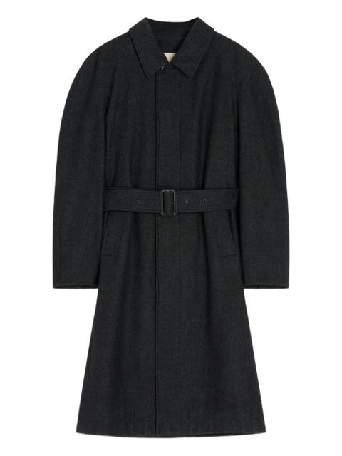 LEMAIRE raglan-sleeve belted coat - Black - zdjęcie produktu nr 1