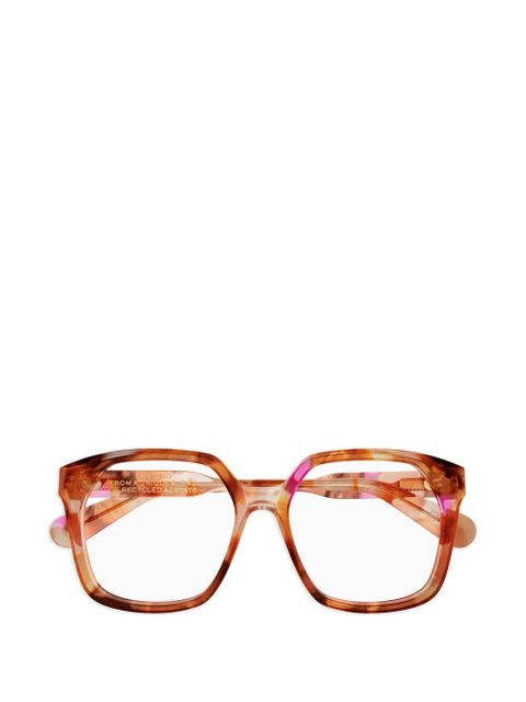 Chloé Eyewear square-frame glasses - Orange - zdjęcie produktu nr 1