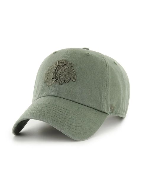 47 brand czapka z daszkiem bawełniana NHL Chicago Blackhawks kolor zielony H-NLRGW04GWS-MS - zdjęcie produktu nr 1
