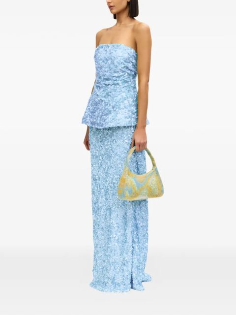 Acler Pipson strapless top - Blue - zdjęcie produktu nr 2