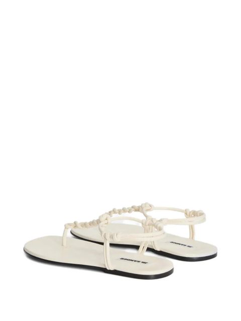 Jil Sander knotted-strap flat sandals - Neutrals