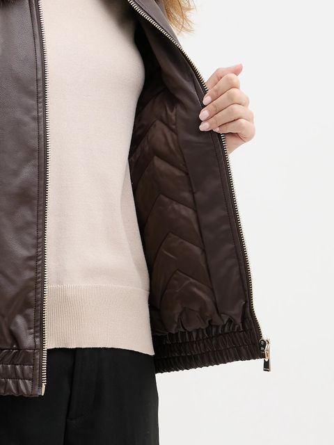 Morgan kurtka kolor brązowy przejściowa GEMPER