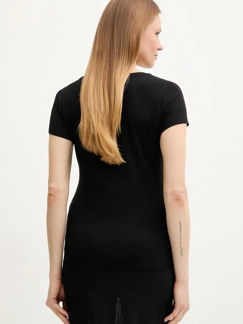 Liu Jo t-shirt damski kolor czarny VA5156.JS360 - zdjęcie produktu nr 2