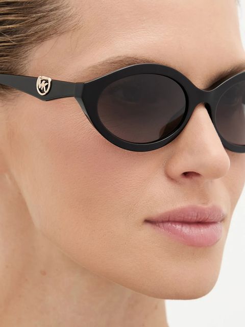 Michael Kors okulary przeciwsłoneczne damskie kolor czarny 0MK2257U