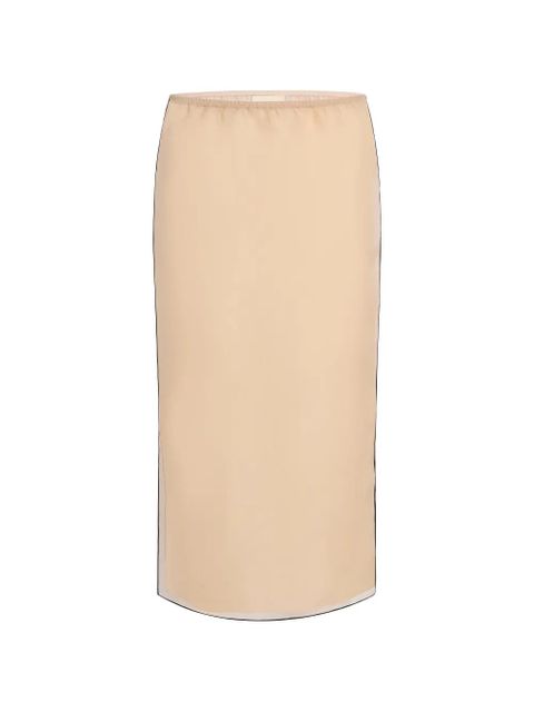 KHAITE silk skirt - Neutrals - zdjęcie produktu nr 1