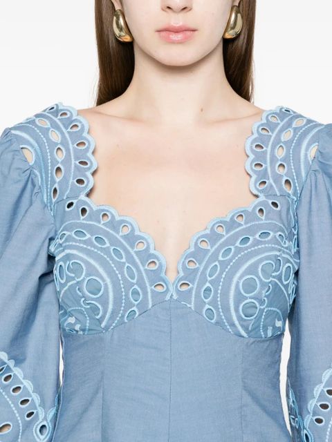 Charo Ruiz Ibiza Esmare puff-sleeve mini dress - Blue