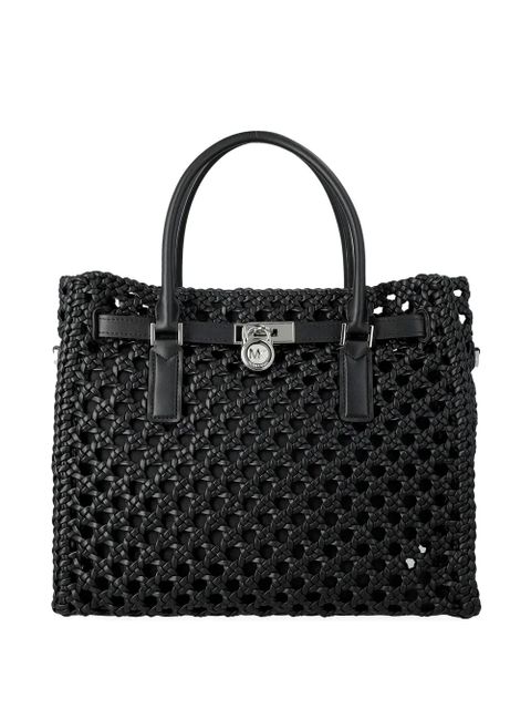 Michael Kors woven padlock tote bag - Black - zdjęcie produktu nr 1