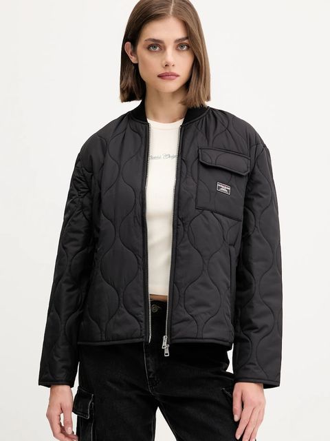 Guess Jeans kurtka kolor czarny przejściowa oversize W5YL26 WHG02 - zdjęcie produktu nr 1