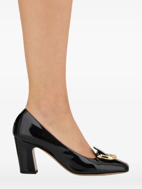 Ferragamo 70mm Gancini block-heel pumps - Black