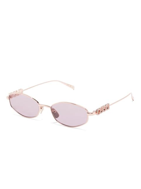 Gucci Eyewear oval-frame sunglasses - Gold - zdjęcie produktu nr 2