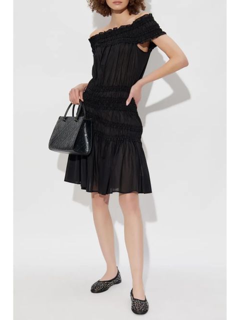 Tory Burch off-shoulder ruffled dress - Black - zdjęcie produktu nr 2