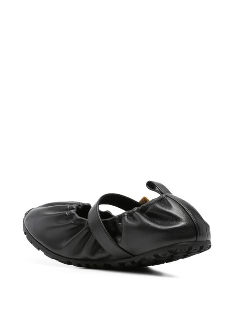 Balmain buckle strap ballerina - Black