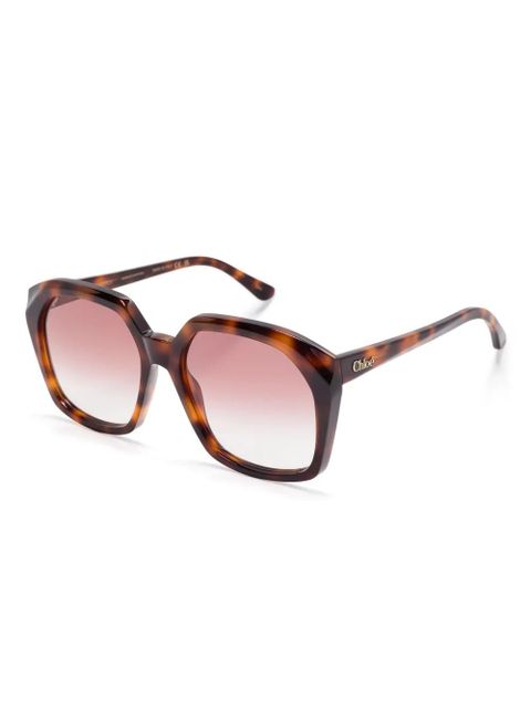 Chloé Eyewear Salome sunglasses - Brown - zdjęcie produktu nr 2
