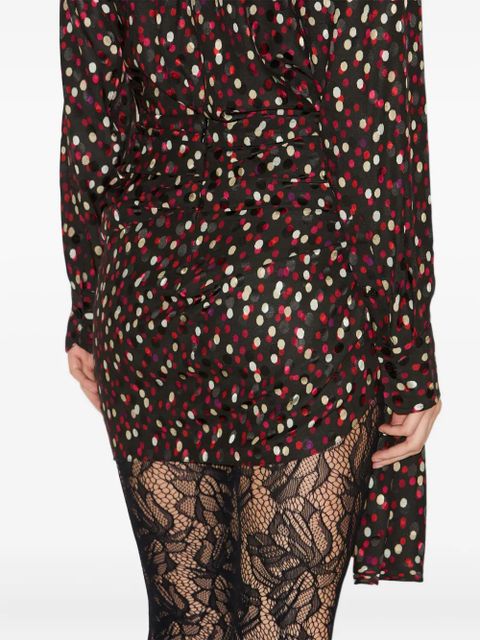 ISABEL MARANT Ovia polka-dot mini skirt - Black